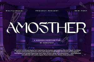 Amosther – Modern Egyptian Font, a Serif Font by overlaytemplates