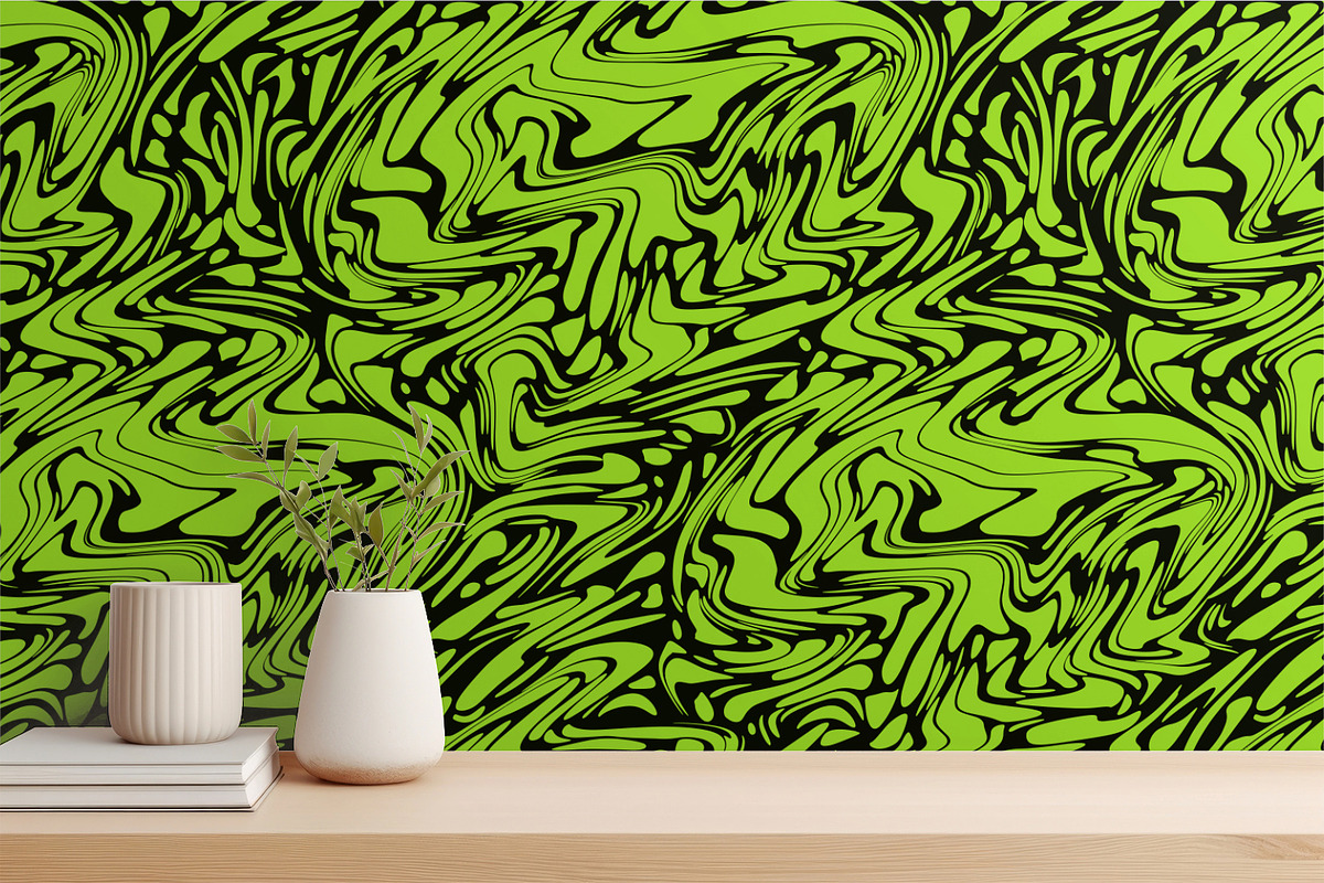 Green Liquid Shapes, a Texture Graphic by MalyskaStudio (Photo 15 of 15)