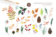 Watercolor autumn forest, a Seasonal Illustration by LeriaArt watercolor (Thumbnail 3 of 9)