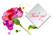 №10 Red carnations blooming, a Decorative Illustration by Rasveta (Thumbnail 1 of 5)