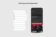 Spes Dark Food Delivery App UI Kit, an UI Kit Template by uicube (Thumbnail 3 of 6)