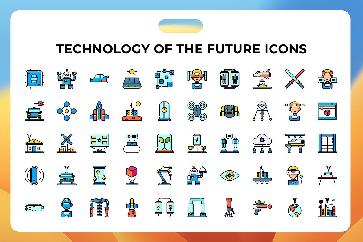 Technology Of The Future Icons, an Icon by Wencory