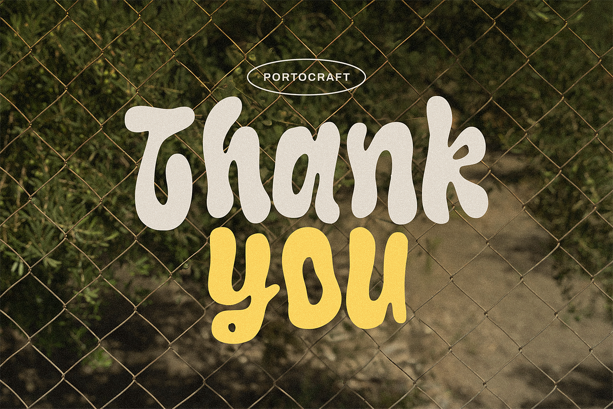 Gloera – Classic Bubble Retro, a Handwritten Font by Portocraft (Photo 10 of 10)