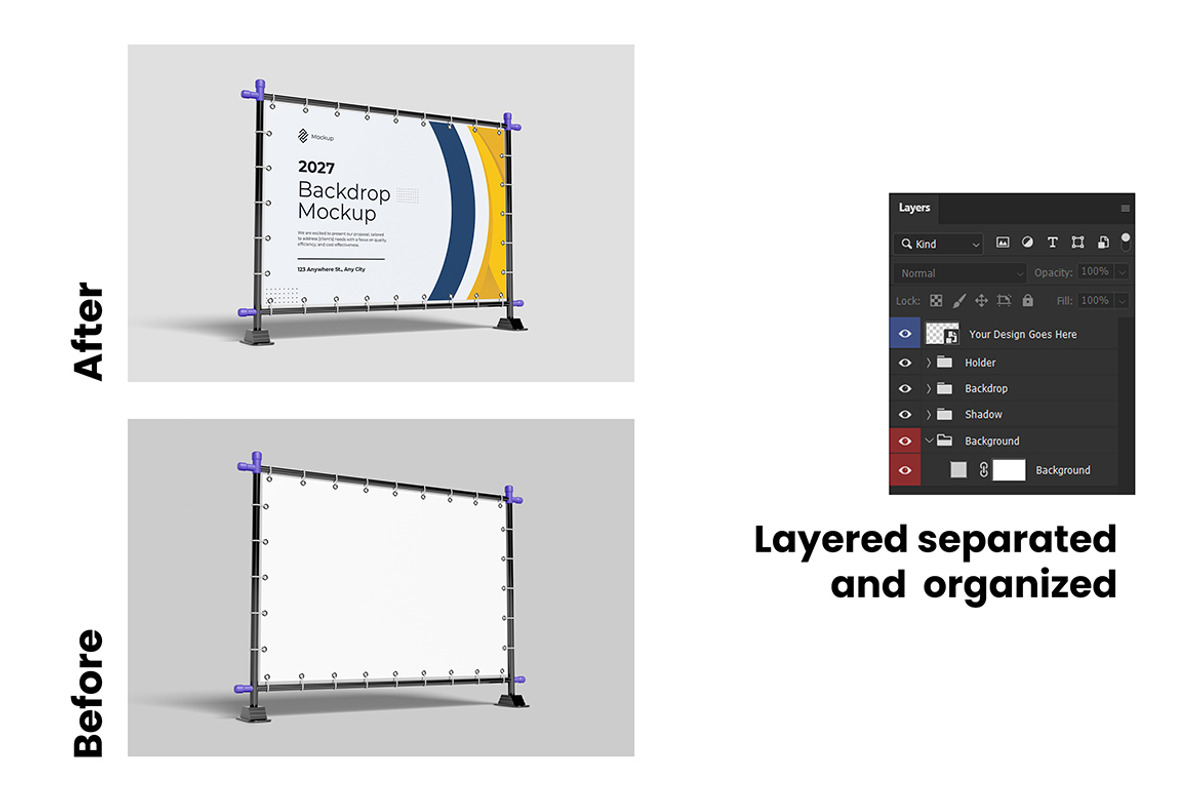 Event Backdrop Mockup, an Advertising Mockup by My Code Std (Photo 6 of 6)