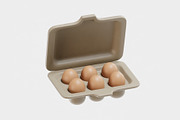 Egg cardboard package egg case, an Object 3D Model by fahad121 (Thumbnail 4 of 7)