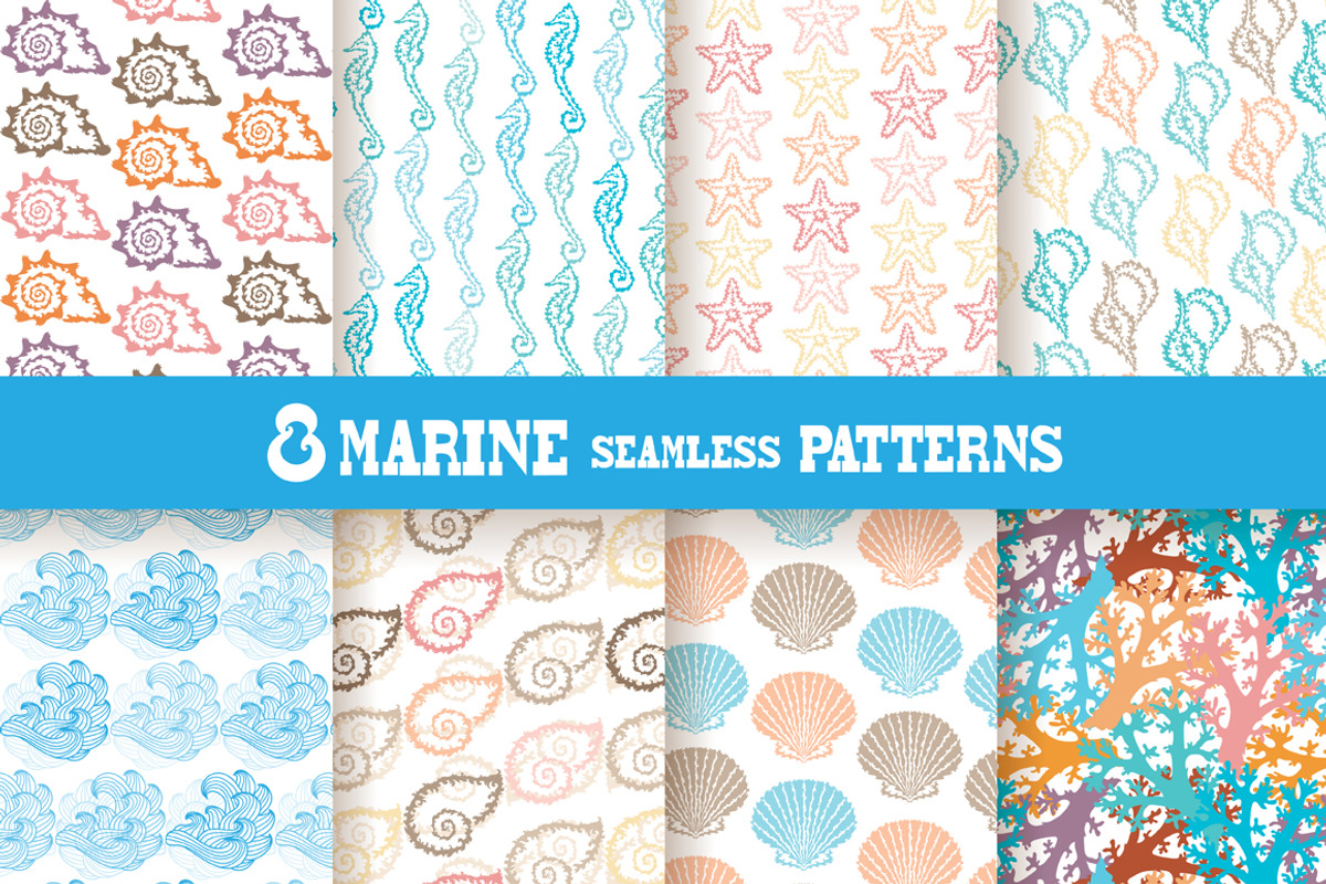 Marine Seamless Patterns
