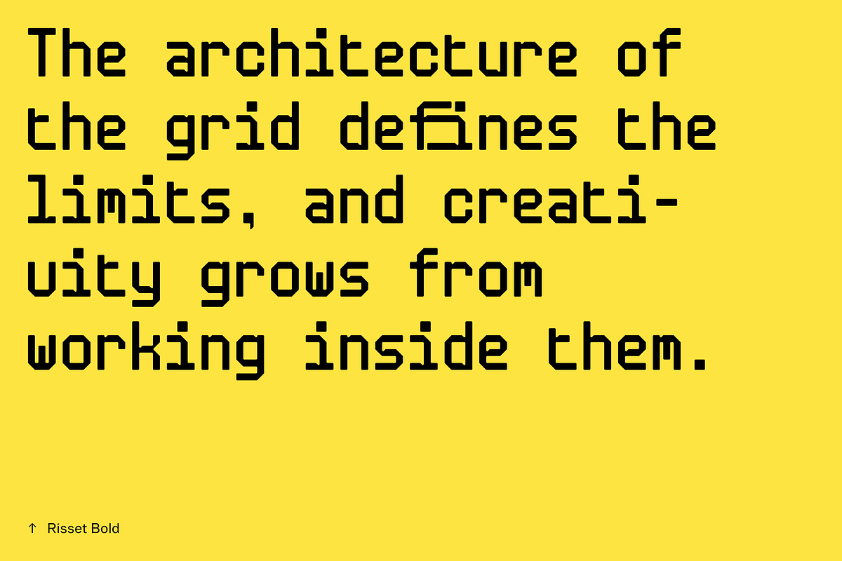 Risset, a Sans Serif Font by Nameless Type Foundry (Photo 3 of 10)
