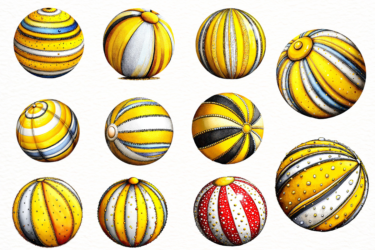 Whimsical Summer beach ball, an Illustration by Designworld (Photo 4 of 7)