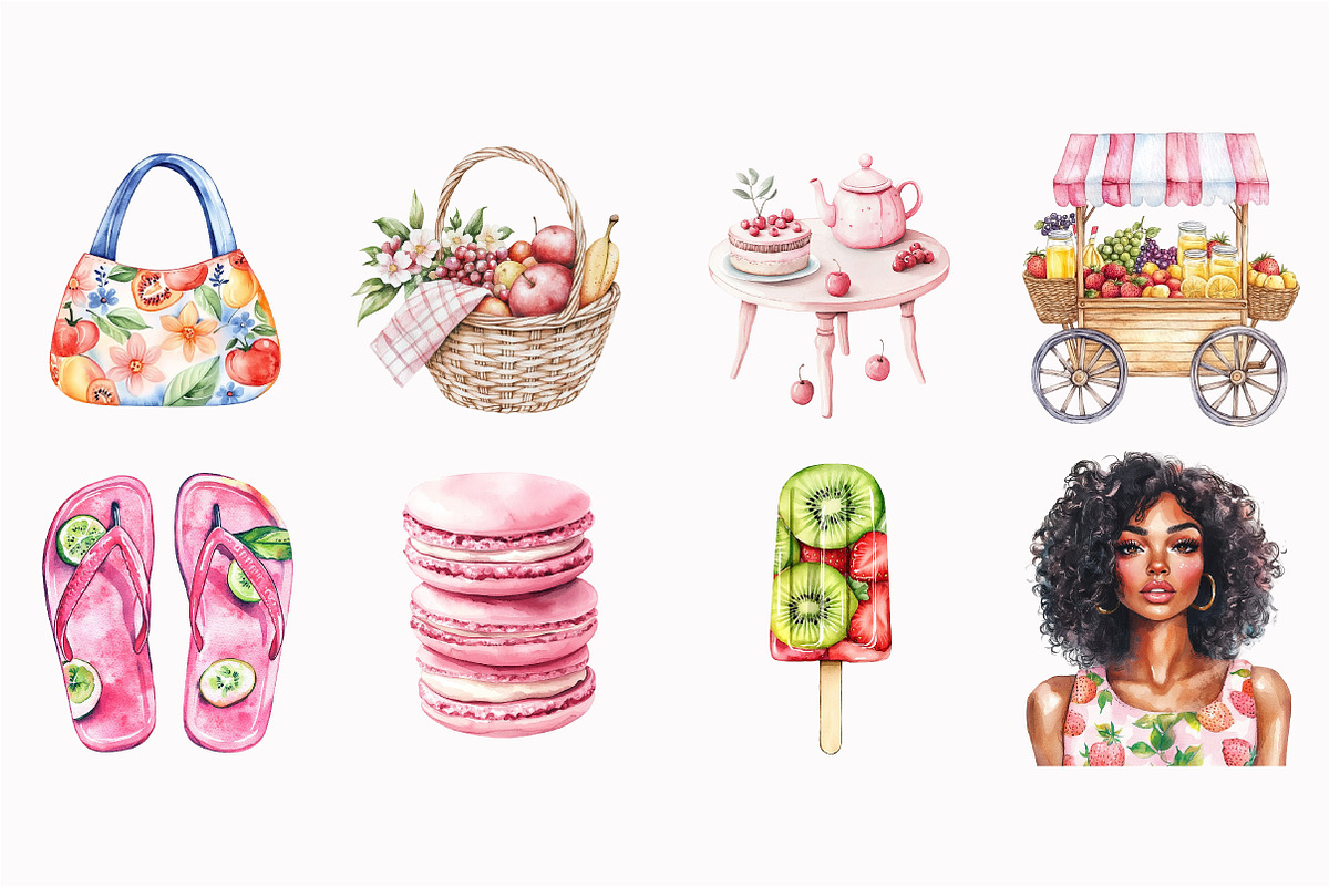 Summer Fruit Vibe Clipart, an Illustration by Design Market (Photo 4 of 4)