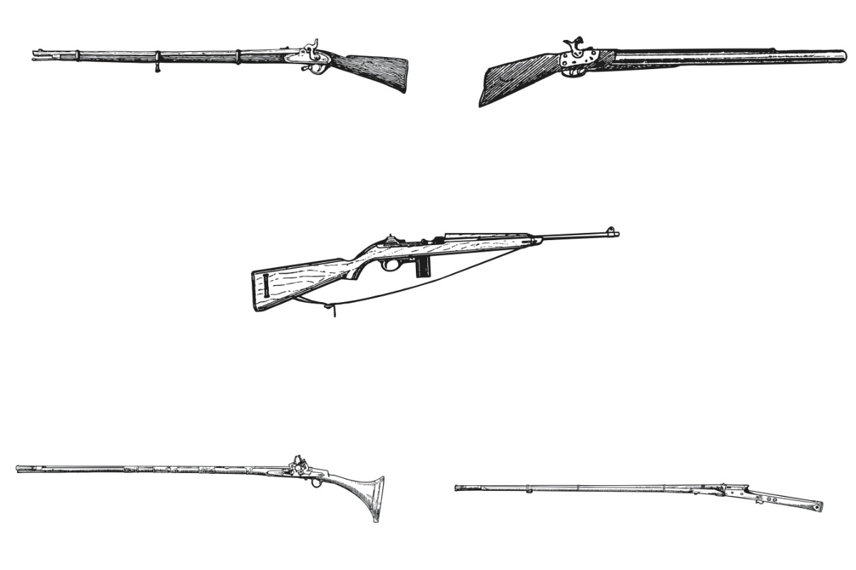 Vintage Gun Firearm Set 1 Procreate, a Brush Add-On by Disasterology Ink (Photo 9 of 10)