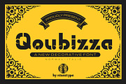 Qoubizza - Decoratiove Font, a Blackletter Font by nIznaztype (Thumbnail 1 of 6)