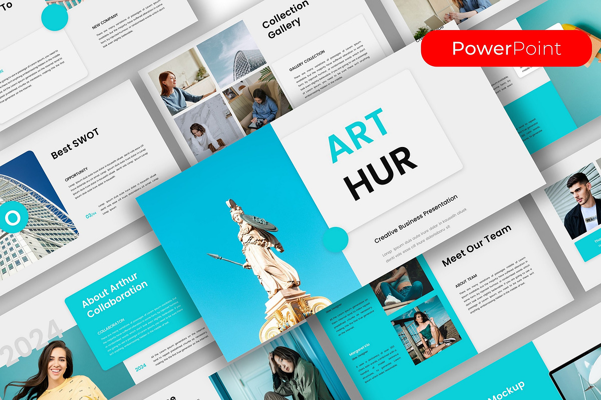 Arthur–Creative Business PowerPoint, a Presentation Template by kreatifreya (Photo 1 of 5)