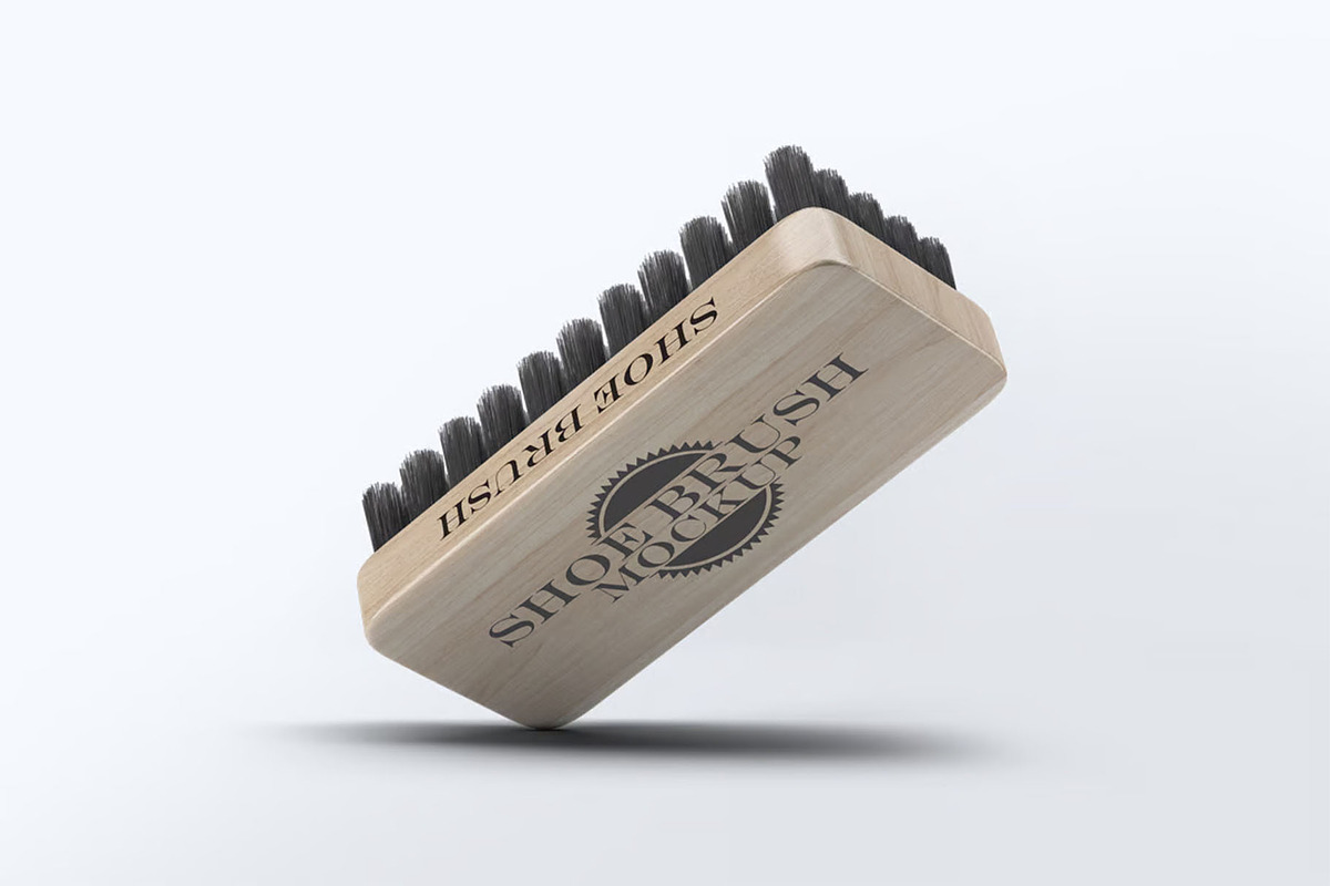 Shoe Brush Mock-Up, a Product Mockup by DesignRushMarket (Photo 7 of 9)