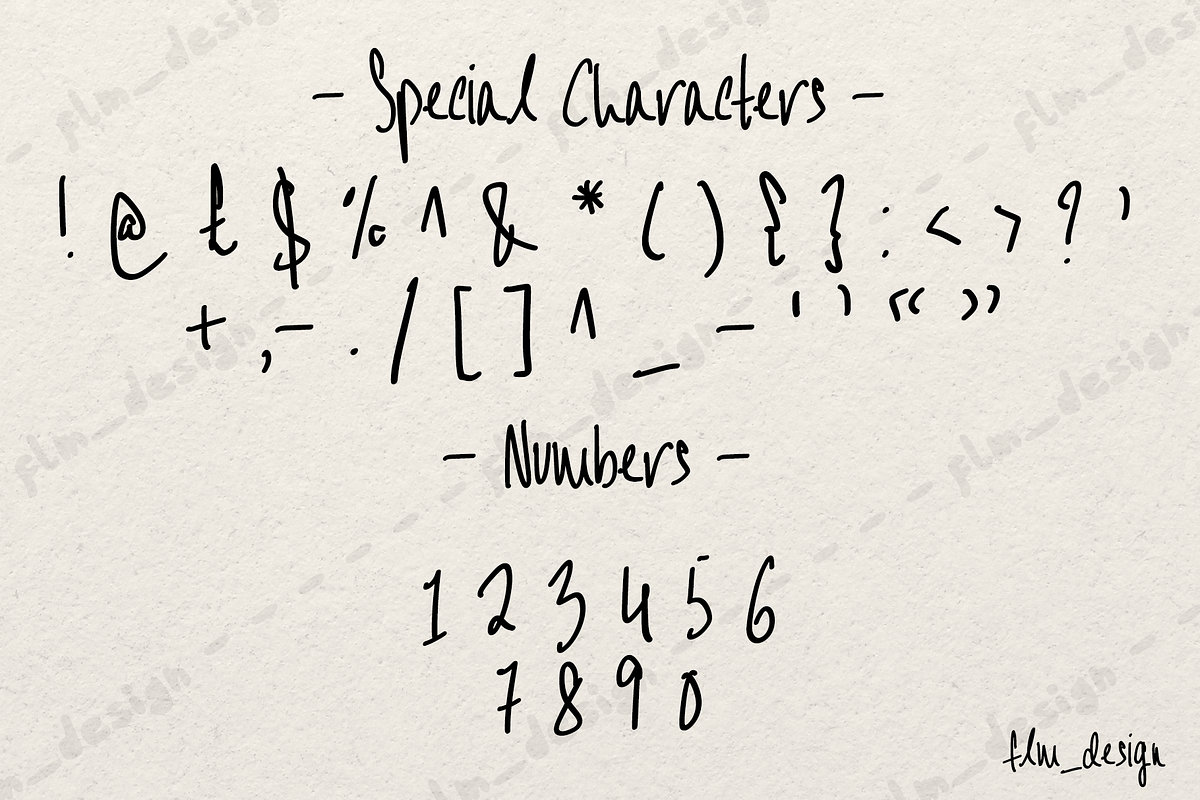 Tight Squeeze Real Handwriting Font, a Handwritten Font by Flm__design (Photo 2 of 4)