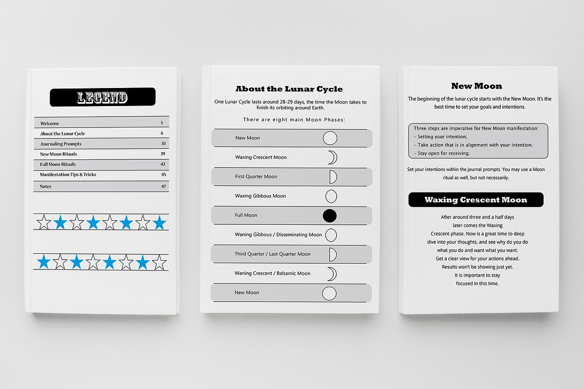 Moon And Astrology Planner, a Stationery Template by obayes (Photo 2 of 7)
