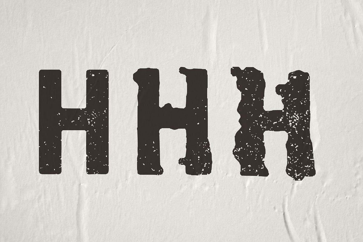 Hardlock: Rough Condensed Fonts, a Sans Serif Font by Eko Bimantara (Photo 2 of 6)