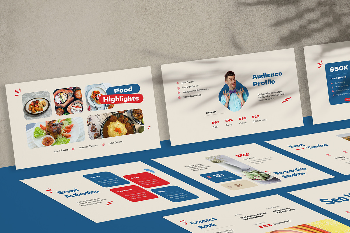 Amai - Food Festival PowerPoint, a Presentation Template by New Coral Design (Photo 10 of 10)