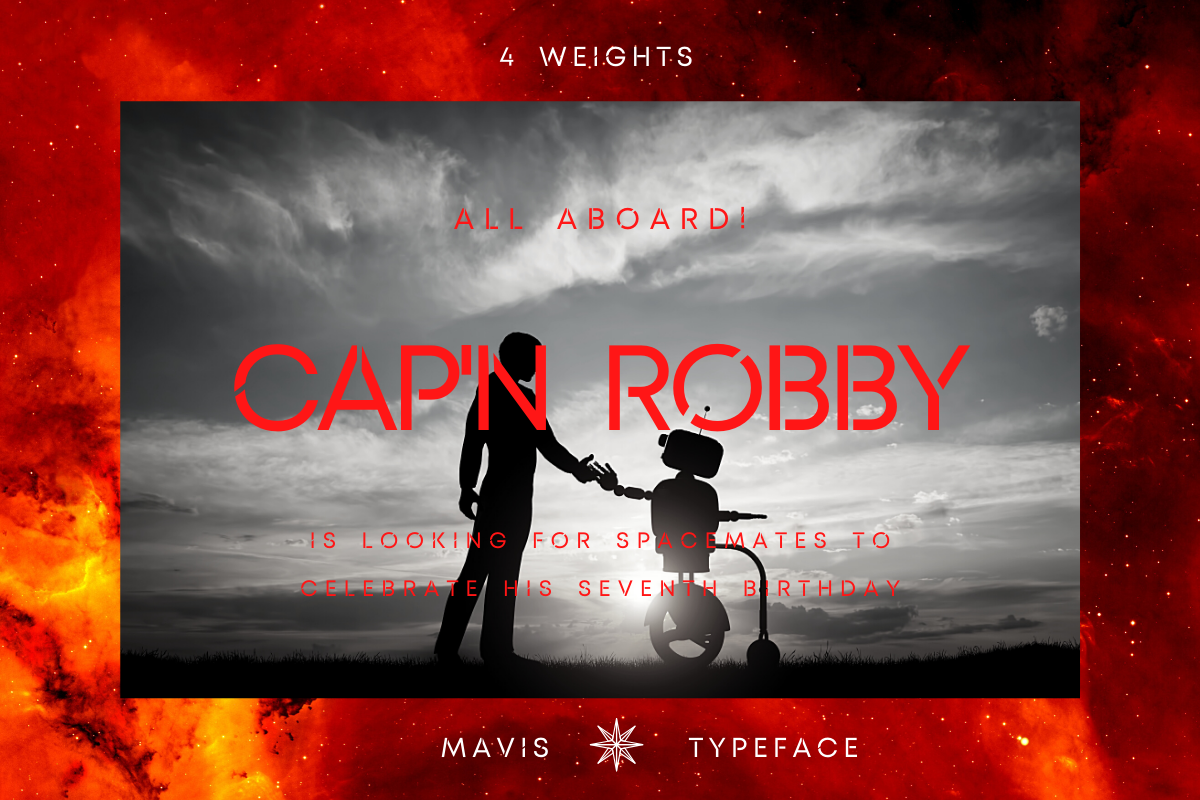 MAVIS SANS - FUTURISTIC TYPEFACE, a Sans Serif Font by CCS Type (Photo 10 of 20)