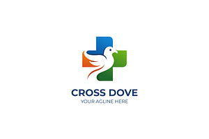 The Health Cross Dove Logo, an Object Graphic by Mightyfire