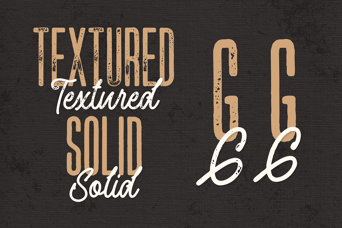 Gollder Vintage Font Duo, a Script Font by Ainun Jinan (Photo 7 of 12)