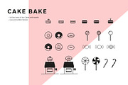 Cakes and Ice cream icon set, an Outline Icon by dicreate (Thumbnail 4 of 10)