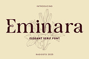 Eminara Elegant Serif Font, a Serif Font by Rasio Studio (Thumbnail 1 of 7)