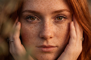 Portrait of a woman, skincare beauty, a Beauty & Fashion Photo by Virgo Studio