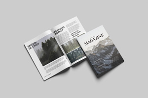 A4 Magazine Brochure Mockup