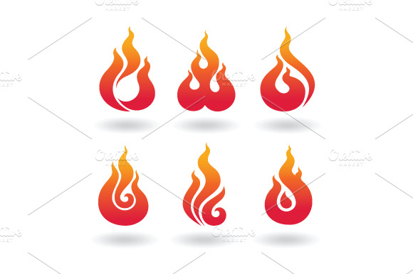 Decorative Flame Set2
