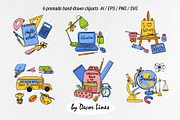 Back To School Doodles With Bows, an Education Illustration by Decor Lines (Thumbnail 9 of 16)