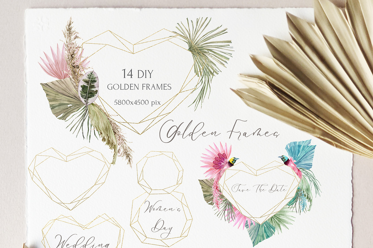 Tropical Love Wedding&Valentines, an Illustration by Cat In Colour (Photo 4 of 11)
