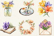 Freesia Mother's Day Clipart, an Illustration by OK Design (Thumbnail 3 of 5)