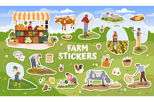 Farmer gardener characters, an Object Illustration by Buch&Bee