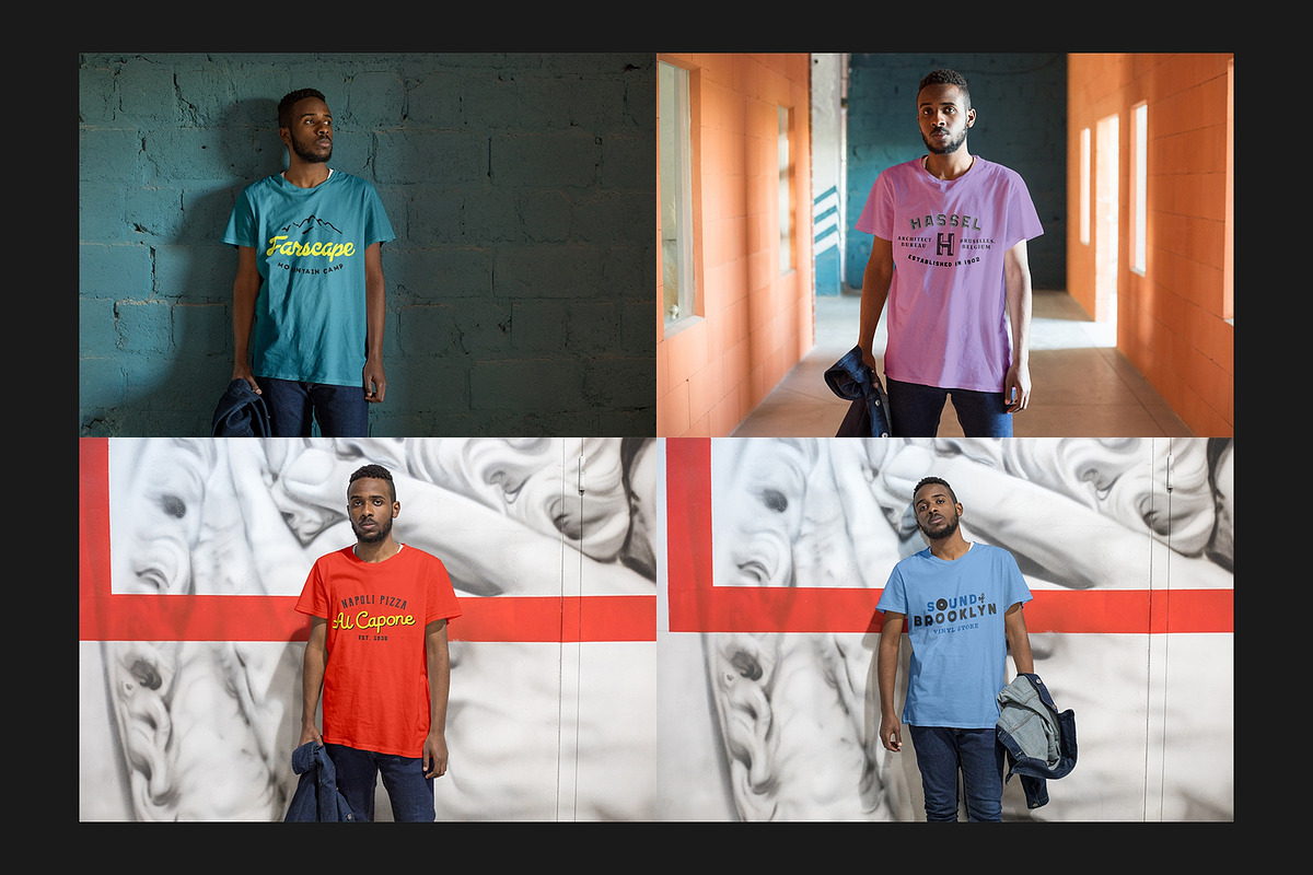 T-Shirt Mock-Up Set, a Shirt Mockup by Freeman Studio (Photo 8 of 15)