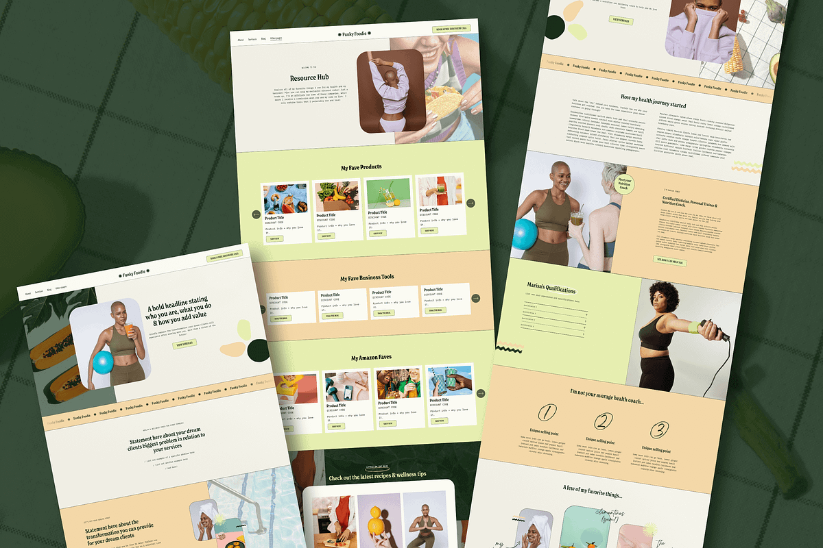 Squarespace 7.1 template for coaches, a Squarespace Template by Kurly Creative (Photo 2 of 10)