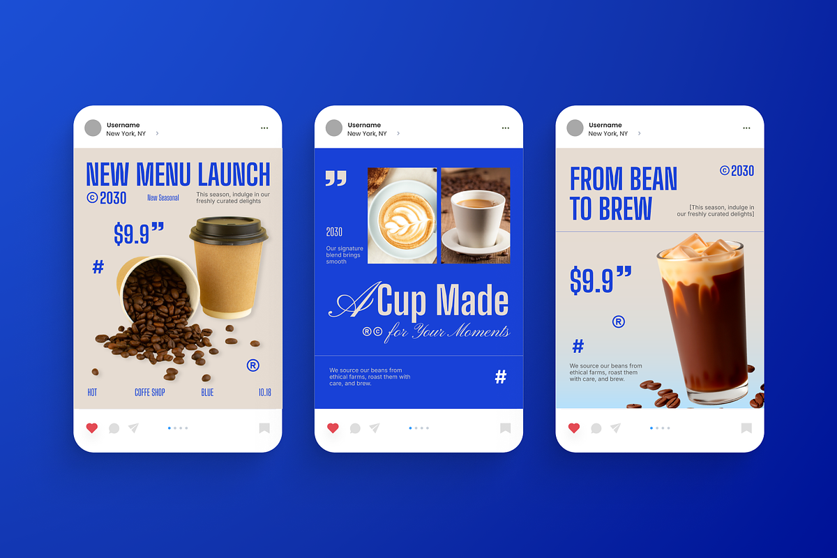 Coffee Shop Instagram Post, a Social Media Template by Annora Studio (Photo 3 of 6)