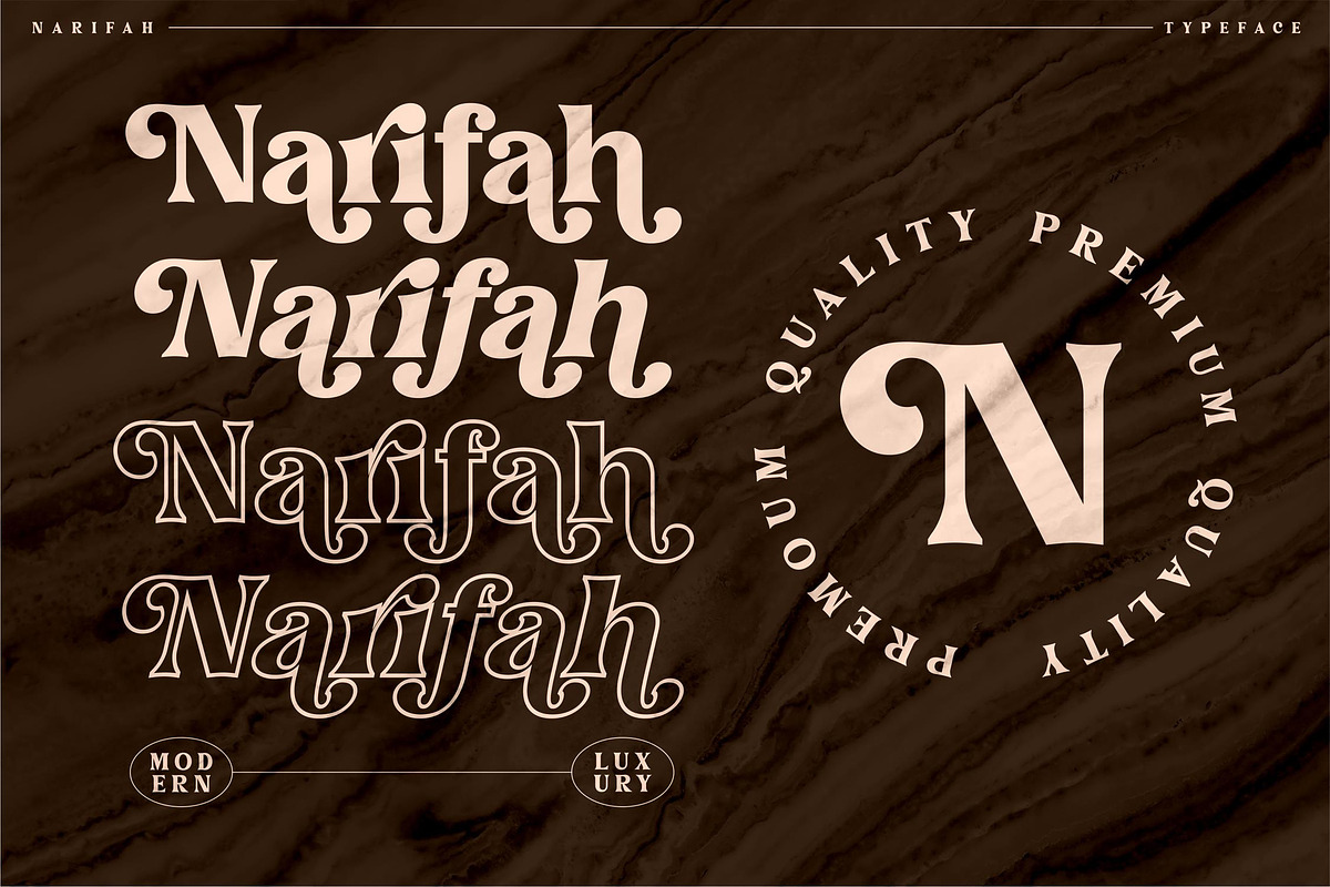 Narifah Modern Serif Font, a Script Font by Storytype Studio (Photo 2 of 11)