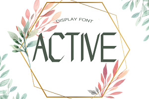 Active Summer Font