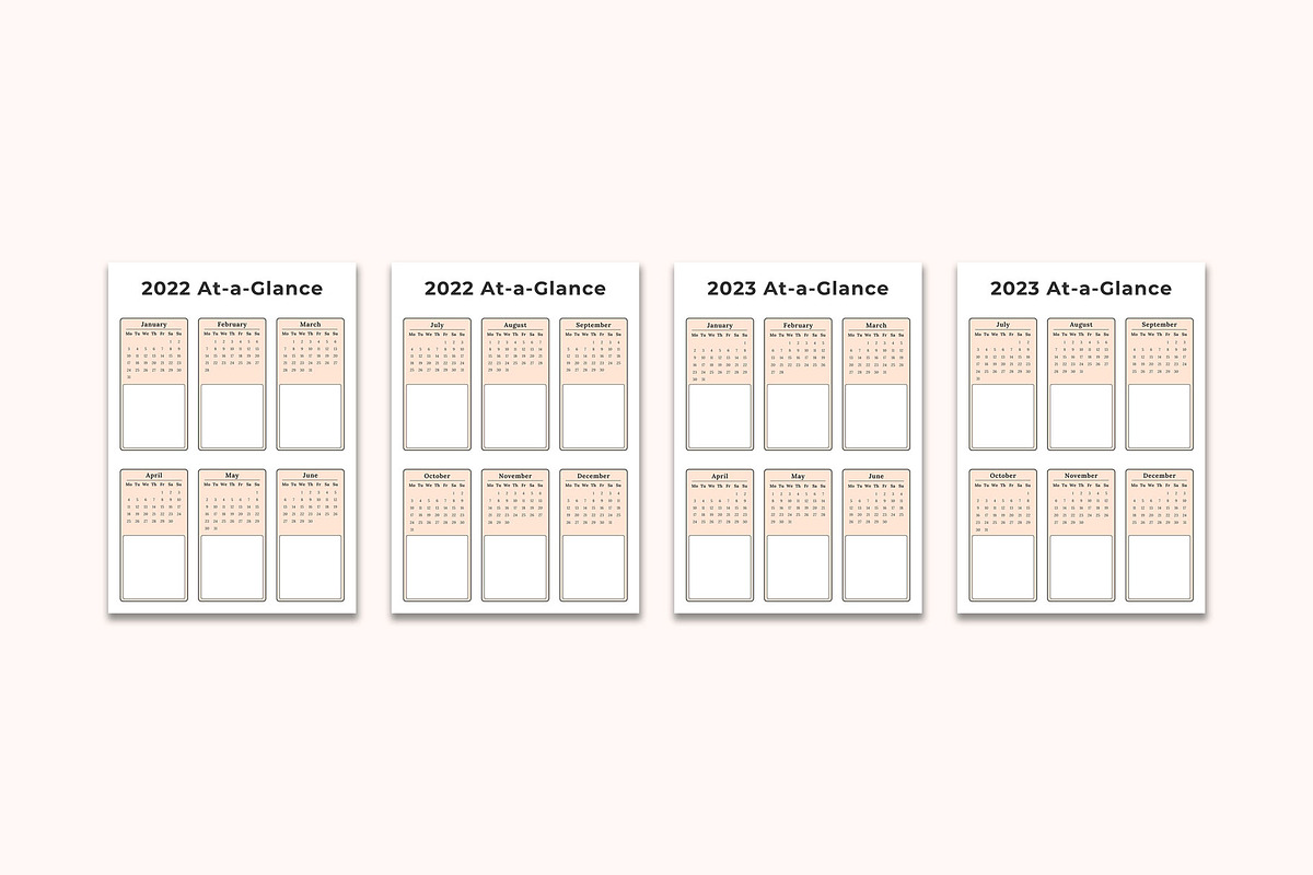 2022,2023 Planner Template Canva V13, a Stationery Template by LaxmiOwl (Photo 6 of 7)