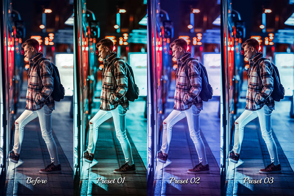 35 Night City Photoshop Action & LUT, an Action Add-On by 3Motional (Photo 8 of 10)