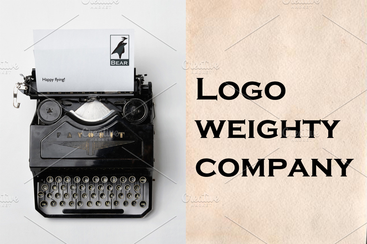 Bear - logo weighty company, a Branding & Logo Template by BondarenkoNat (Photo 2 of 3)