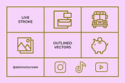 Mega Bundle: 500+ Vector Line Icons, an Icon by Abstracto-Create (Thumbnail 10 of 10)