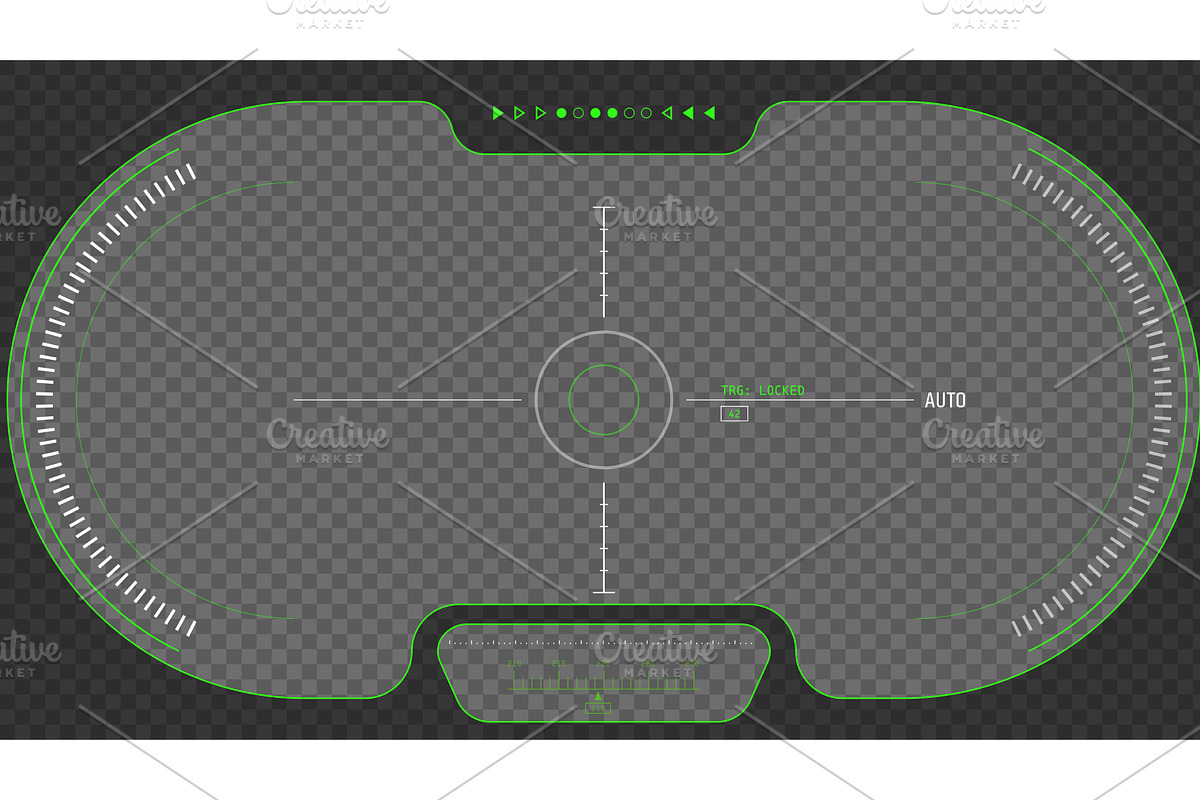 Futuristic binoculars sci-fi overlay, a Technology Illustration by SkyVectors