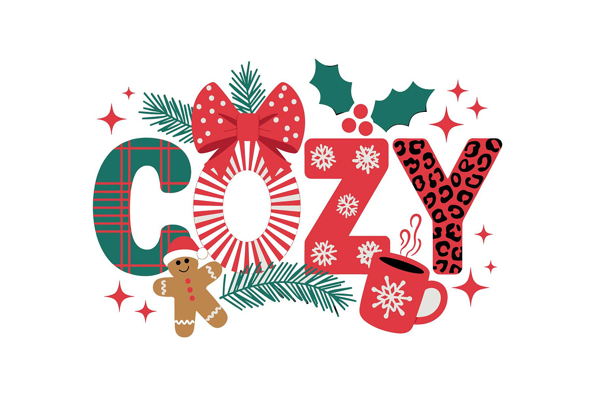 Holly Christmas Quote Decor SVG, an Object Graphic by yasushie (Photo 4 of 16)
