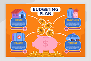 Budgeting Infographic Template, a Templates & Theme by Bartama Graphic (Thumbnail 4 of 4)
