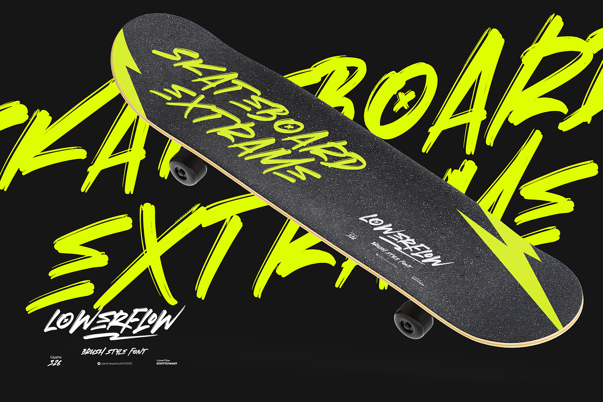 Lowerflow - Brush Font, a Font by agnyhasyastudio (Photo 7 of 10)