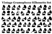 Vintage Gramophone Music Silhouette, a Graphic by Designer_Momina (Thumbnail 1 of 14)