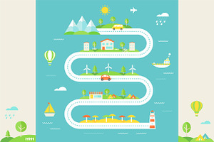 Tourism and Travelling Road