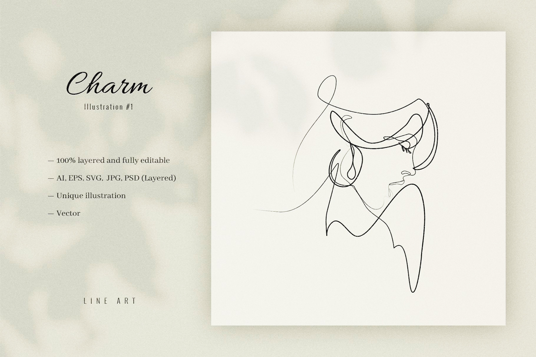 Charm #1. Line Art Illustration, a Decorative Illustration by le-genda
