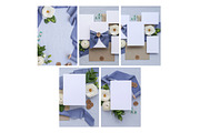 French Blue - Invite Mock Up Bundle, an Arts & Entertainment Photo by Mockette (Thumbnail 4 of 4)